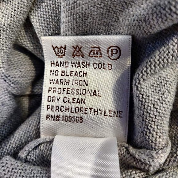 Peter Millar Mens Gray Silk Cotton Cashmere 1/4 Zip Lightweight Sweater Top L - Picture 8 of 9